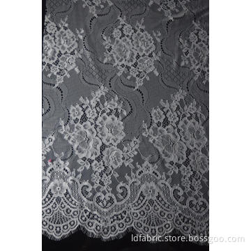 100% Nylon Panel Lace Fabric For Clothes